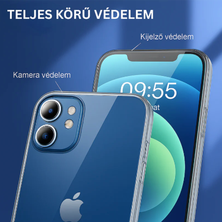 Ultra Vékony Átlátszó Tok iPhone modellekhez – rugalmas szilikon hátlap