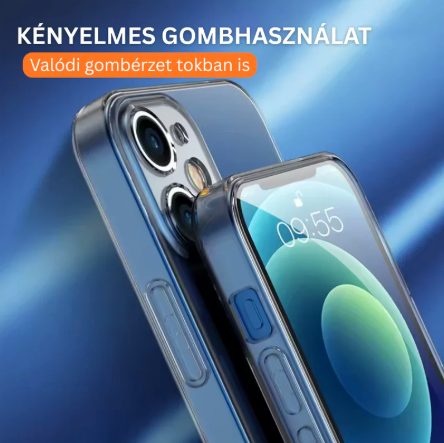 Ultra Vékony Átlátszó Tok iPhone modellekhez – rugalmas szilikon hátlap