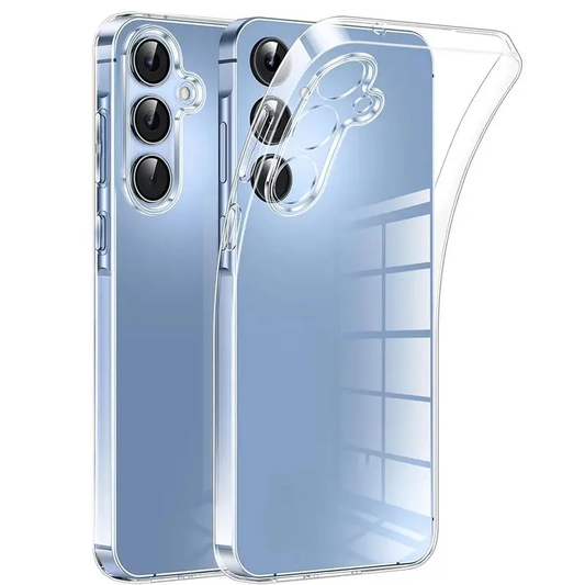 Ultra vékony, átlátszó tok Samsung modellekhez – kameravédelemmel